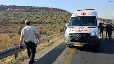 صورة اصابة مستوطن بجراح في قلقيلية نتيجة عملية دعس واستشهاد المنفذ