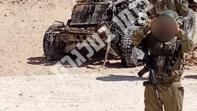 صورة مقتل واصابة 10 جنود اسرائيليين في تفجير عبوة ناسفة في رفح جنوب قطاع غزة