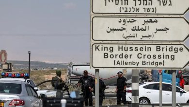صورة إطلاق نار على جسر الملك حسين الحدودي بين الضفة الغربية والأردن