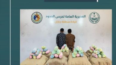صورة حرس الحدود يحبط تهريب 260 كجم من القات المخدر في جازان وعسير
