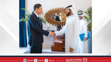 صورة سمو الشيخ ناصر بن حمد آل خليفة يستقبل رئيس اللجنة الأولمبية وزير الرياضة بجمهورية الصين الشعبية