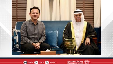 صورة وزير شؤون الدفاع يستقبل وزير الدولة الأول في وزارة الدفاع بجمهورية سنغافورة الصديقة