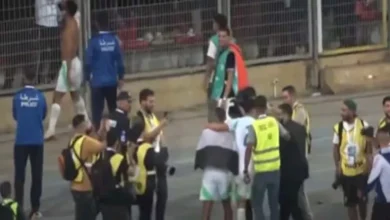 صورة علم فلسطين يظهر في احتفالات الجزائر بالتأهل لكأس العالم 2026