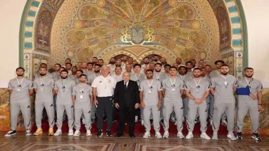 صورة “بعد التأهل للمونديال”.. 10 صور لتكريم الرئيس الجزائري للاعبي المنتخب