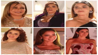 صورة رانيا يوسف جريئة ونجلاء بدر بفستان مفتوح..  25 إطلالة للنجمات في اليوم