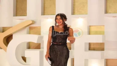 صورة بسمة داود تخطف الأنظار مع زوجها على ريد كاربت الجونة السينمائي