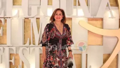 صورة رد جديد من إلهام شاهين بعد أزمة تطاير فستانها في مهرجان الجونة