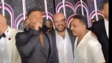 صورة بالصور.. أحمد سعد وتوتا وأوس أوس بحفل زفاف حاتم صلاح