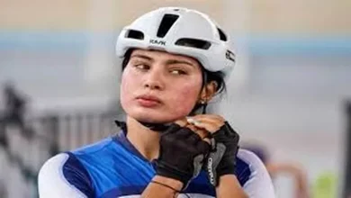 صورة إصابة قوية.. لحظة سقوط لاعبة منتخب مصر للدراجات