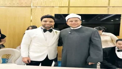 صورة الصور الأولى من عقد قران المطرب أحمد جمال