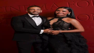 صورة بفستان جرئ مع زوجها.. أسماء أبو اليزيد تستعرض إطلالتها من ختام الجونة