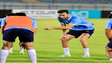 صورة إصابة ميدو جابر بتمزق في الرباط الخارجي للركبة