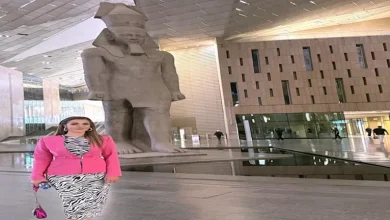 صورة نحن أسياد الأرض.. لقاء سويدان توثق لحظة زيارتها للمتحف الكبير (فيديو)