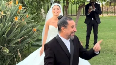 صورة الصور الأولى من حفل زفاف المخرج هادي الباجوري والفنانة هايدي خالد
