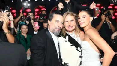 صورة بحضور نجوم الفن.. زفاف هادي الباجوري والفنانة هايدي خالد