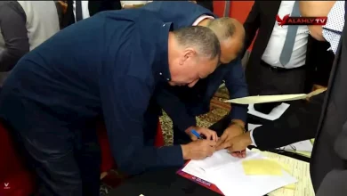 صورة بالفيديو.. لحظة تصويت الخطيب في انتخابات الأهلي