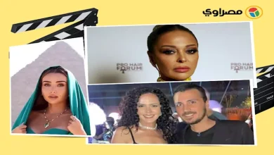 صورة هنا الزاهد أمام الأهرامات وبدرية طلبة بالزي الفرعوني.. لقطات نجوم الفن