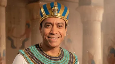صورة بالزي الفرعوني.. سامح حسين  يشارك في احتفالات المتحف المصري الكبير