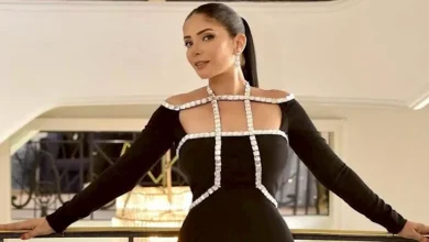 صورة رشاقة وأناقة.. منى زكي تنشر ثاني جلسات تصويرها في دبي