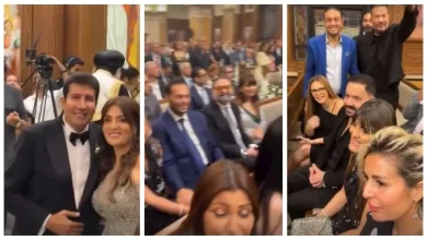 صورة ريهام حجاج وعماد زيادة.. نجوم الفن يحتفلون بزفاف نجل هاني رمزي (فيديو
