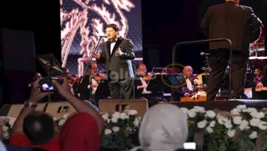 صورة هاني شاكر ومحمد الحلو يحييان حفل ذكرى انتصارات أكتوبر – صور