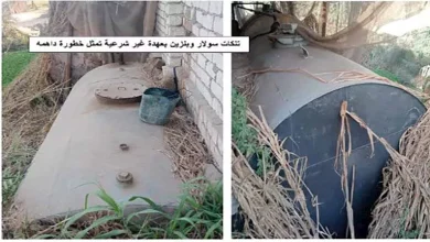 صورة البترول تُحبط تهريب سيارتين محملتين بـ118 ألف لتر سولار