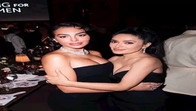 صورة فيديو وصور- جورجينا تخطف الأنظار في باريس بفستان أسود جريء