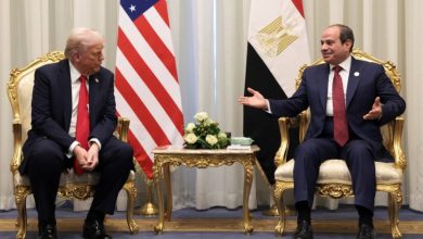 صورة بعد وصوله إلى مصر.. ترمب: سنناقش إعمار غزة  أخبار السعودية