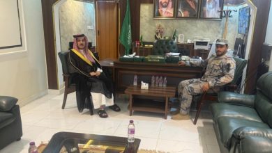 صورة محافظ الحرث يلتقي قائد حرس الحدود المعين حديثاً  أخبار السعودية