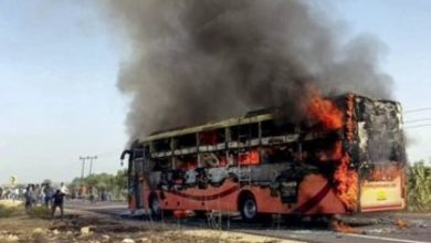 صورة مأساة في الهند.. 20 قتيلاً في حريق حافلة بسبب «تماس»  أخبار السعودية