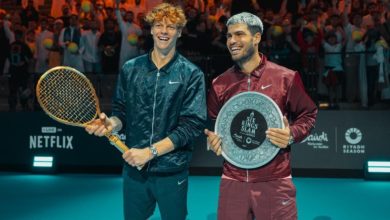 صورة بحضور تركي آل الشيخ.. سينر يحافظ على لقبه ويتوَّج بطلاً لبطولة «2025 Six Kings Slam» في موسم الرياض  أخبار السعودية