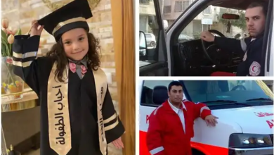 صورة فلسطينيون يتجمعون وسط الأنقاض لمشاهدة فيلم “صوت هند رجب”