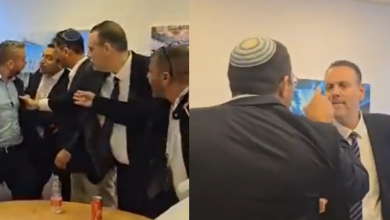 صورة أمام الكاميرات.. مشاجرة عنيفة بين وزيرين إسرائيليين كادت أن تتحول إلى عراك جسدي