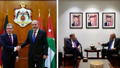 صورة | الصفدي ووزير الخارجية الألماني يبحثان الجهود المبذولة للحفاظ على وقف إطلاق النار في غزة