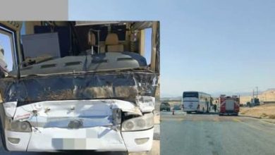 صورة | الامن العام: 18 اصابة في حادث سير على الطريق الصحراوي