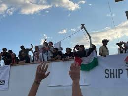 صورة أسطول الصمود” ينشر أسماء سفنه التي تعرضت للاعتداءات الإسرائيلية فجر اليوم