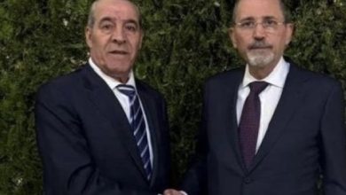صورة الصفدي والشيخ يؤكدان أهمية تثبيت وقف إطلاق في قطاع غزة