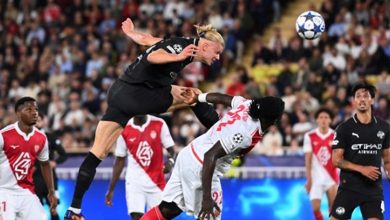 صورة موناكو يتعادل مع مانشستر سيتي بهدفين في دوري أبطال أوروبا
