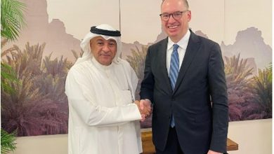 صورة البديوي يبحث العلاقات الثنائية مع وزير ألماني