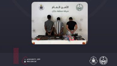 صورة شرطة جازان تقبض على مواطن لتهريبه ونقله مواد مخدرة وإيواء مخالفين لنظام أمن الحدود