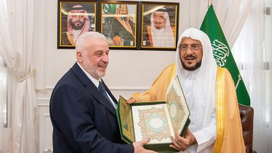 صورة وزير الشؤون الإسلامية يبحث التعاون المشترك مع وزير الأوقاف السوري