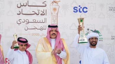 صورة أمير حائل يرعى الحفل الختامي لكأس الاتحاد السعودي للهجن 2025