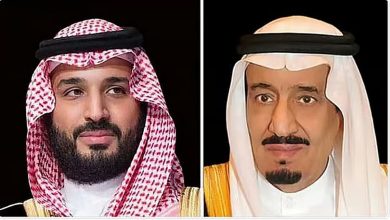 صورة القيادة تهنئ رئيس جمهورية مصر العربية بذكرى يوم العبور لبلاده