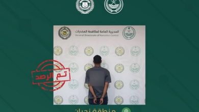 صورة  القبض على مقيم سوداني بمنطقة نجران لترويجه الحشيش 