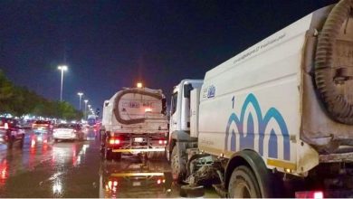صورة 1700 معدة موزعة على نطاق المنطقة للمساهمة في رفع مخلفات الأمطار