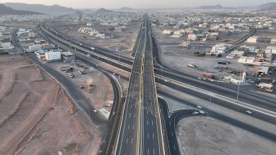 صورة افتتاح حركة السير على تقاطع طريق الأمير نايف بن عبدالعزيز مع طريق الملك خالد 