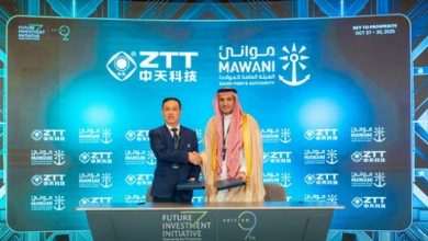 صورة اتفاقية بين”موانئ” ومجموعة ZTT الصينية لتأجير أرض لإنشاء مصنع للكيابل البحرية والأرضية بميناء رأس الخير
