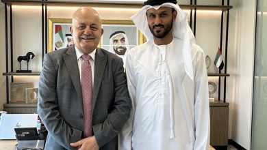 صورة السفير يونس يزور مدير إدارة الشؤون العربية في وزارة الخارجية الإماراتية لتقديم الشكر