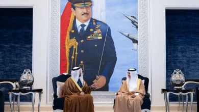 صورة سيف بن زايد يصل إلى البحرين لحضور ختام تمرين ISALEX 3.0