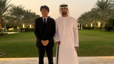 صورة زايد بن حمدان بن زايد يسعى لتعزيز التعاون مع المدير التنفيذي لمجموعة «ميزوهو» المالية